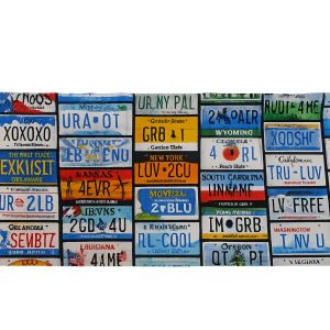 State License Plate Window Valance